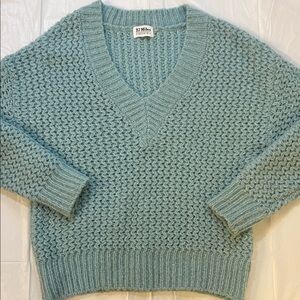 27 Miles wool/cashmere sweater chunky light blue